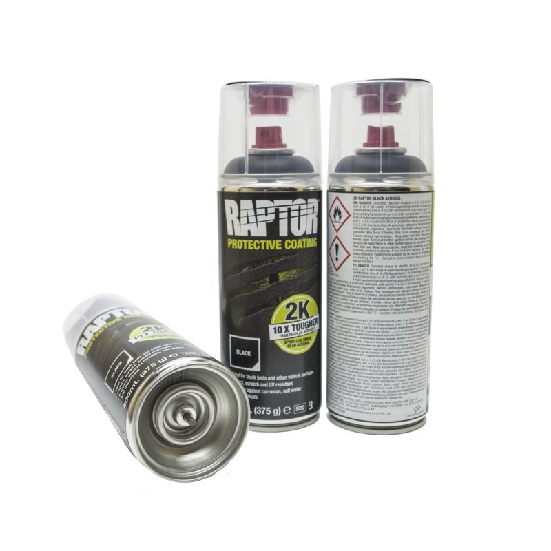 Покрытие защитное RAPTOR 400мл. черное СПРЕЙ