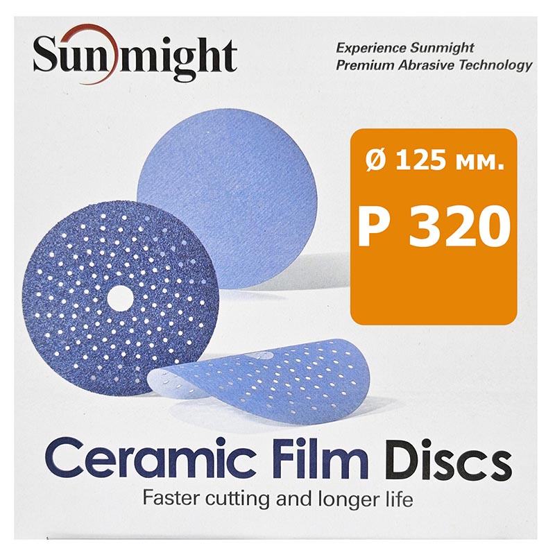 Круг Sunmight CERAMIC 125мм. P320 L712T шлифовальный