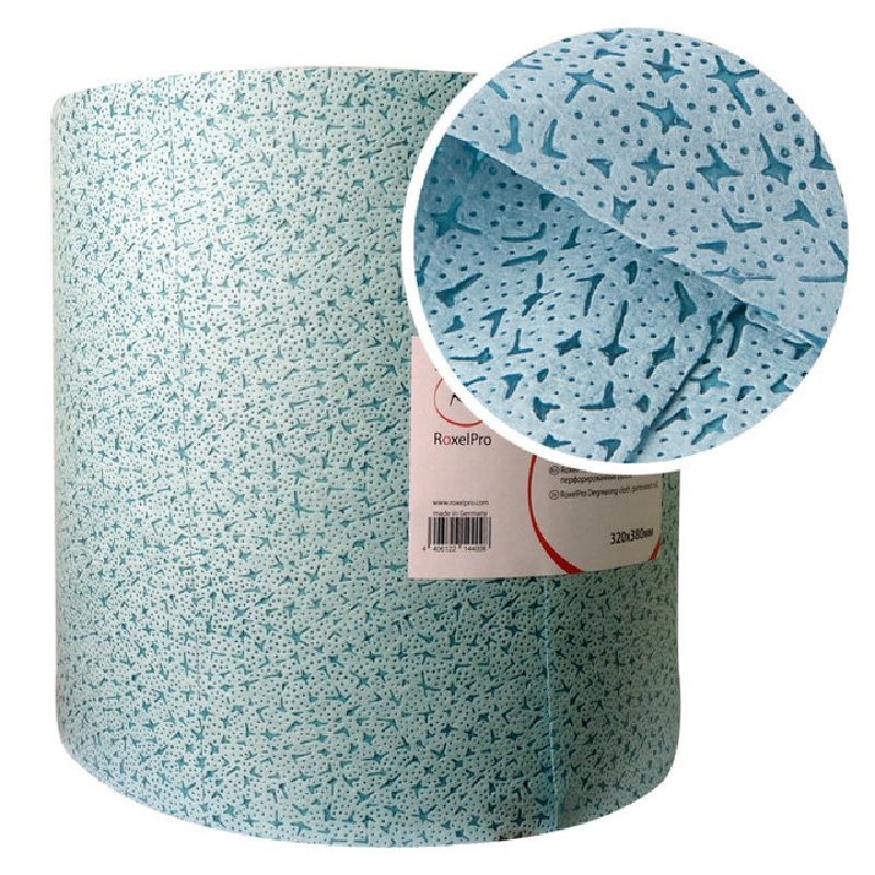 Салфетка RoxelPro обезжир. MULTICLEAN ONE II 32х36см. синяя рулон 500шт.