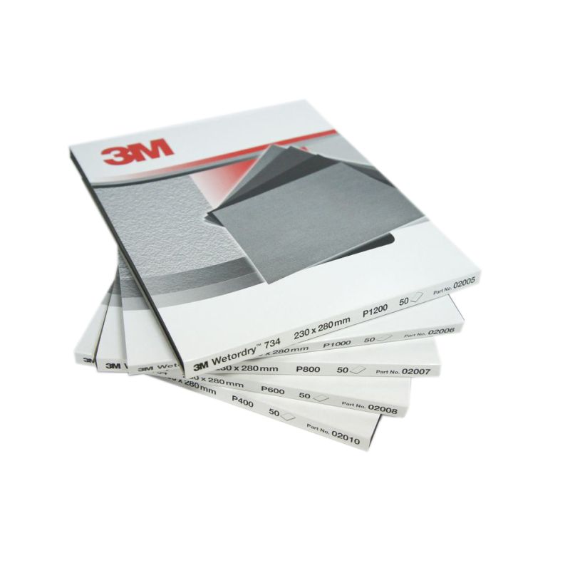 Бумага наждачная 3M P600 шлифовальная водостойкая Wetordry 734 280x230мм.