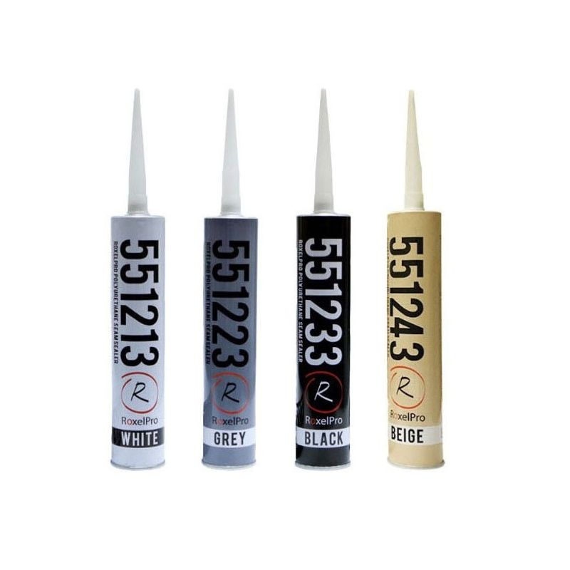Герметик RoxelPro ПУ серый многоцелевой 310мл.
