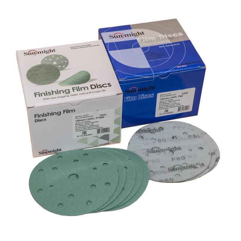 Круг SunMight Film 150мм. P2000 15отв. L312T+ шлифовальный