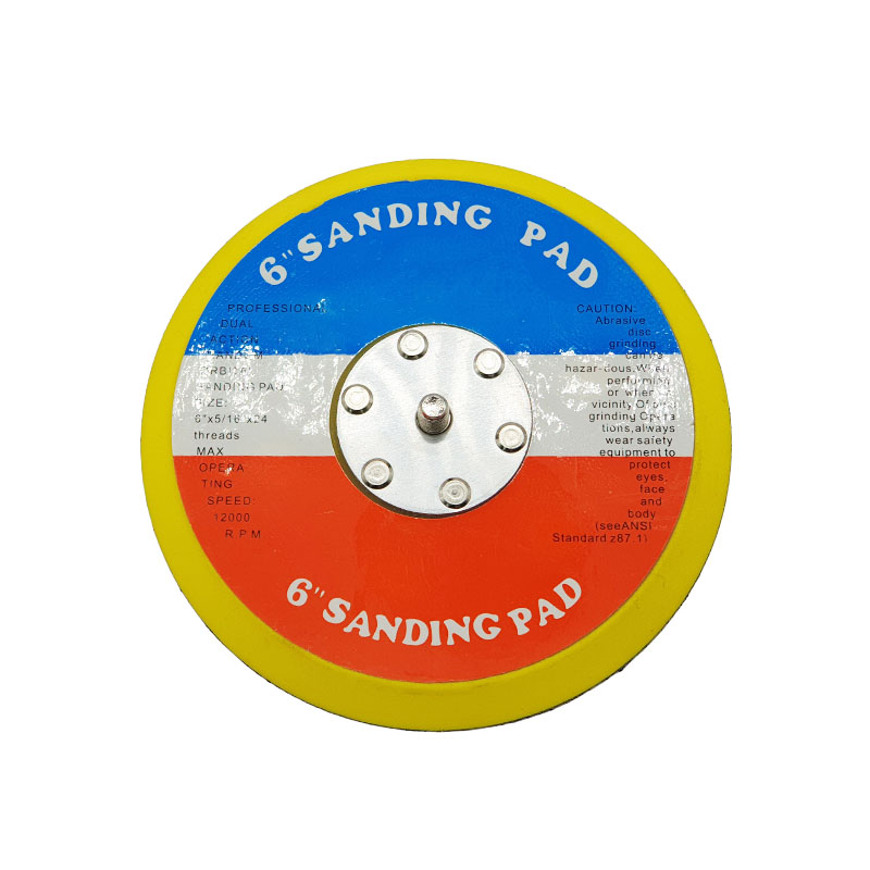 Тарелка опорная (оправка) Китай для абразивных кругов, на липучке, 5/16, М8, D=150мм. без п/отводов