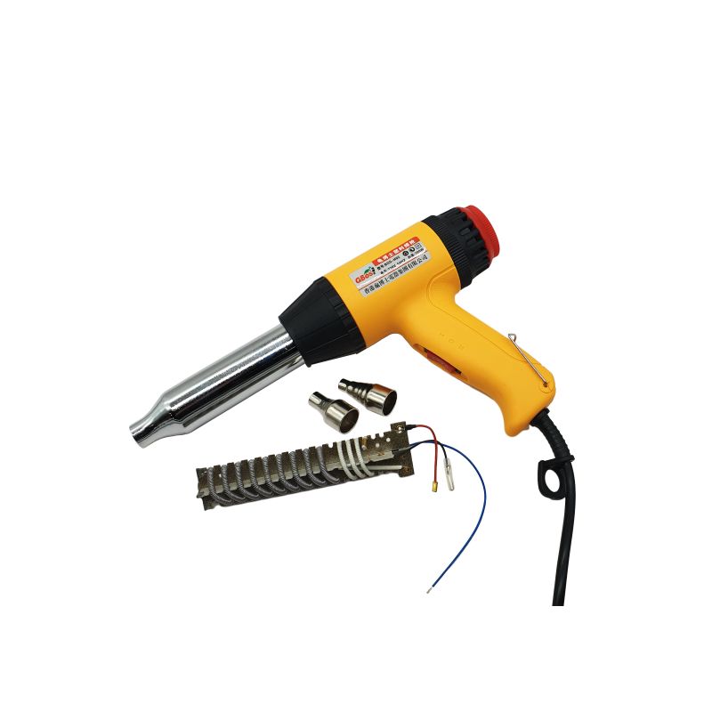 Фен строительный с запасными спиралями нагрева, 700W 550с