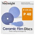 Круг Sunmight CERAMIC 125мм. P40 L712 шлифовальный