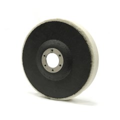 Круг RoxelPro полировальный фетровый D125мм. на оправке