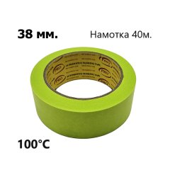 Скотч MFZ малярный 38мм.х40м. 100°С зеленый