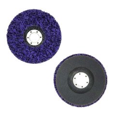 Круг зачистной кораловый RMC Strip-it 125мм. на болгарку пурпурный