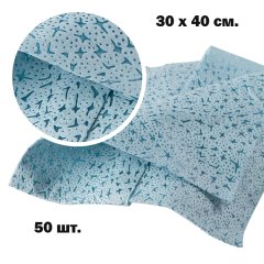 Салфетка APC обезжиривающая 30х40см. синяя, упаковка в листах 50шт.