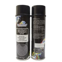 Эмаль PS MONOFINISH STR черная структурная 500мл. СПРЕЙ