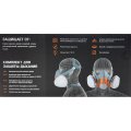 Полумаска Jeta Safety 6500P размер S силиконовая комплект с фильтрами