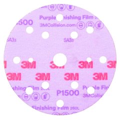 Круг 3M полировальный P1500 150мм. 15отв. 260L Purple