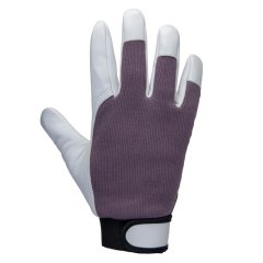 Перчатки кожаные утепленные Jeta Safety Winter Mechanic, черн./белый L