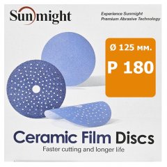 Круг Sunmight CERAMIC 125мм. P180 L712T шлифовальный