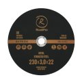Круг RoxelPro отрезной 230x3.0x22мм, Т41, для нерж.стали, металла
